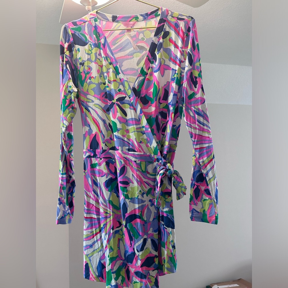 Lilly Pulitzer | Colorful Floral Wrap Skort/Romper